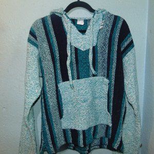 COPY - Vintage 80s 90s Mexican  Baja Pullover Hoo…